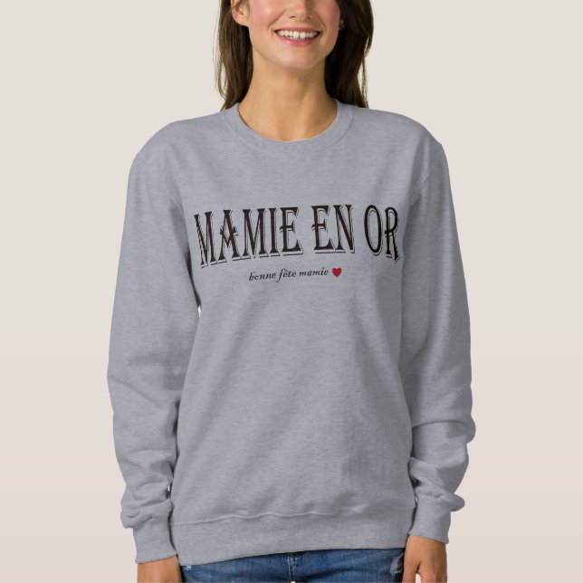 t-shirt/sweat MAMIE EN OR IDEE CADEAU T Shirt (Framsida)