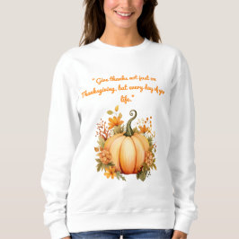 T-Shirt sweatshirt- Autumn Pumpkin & Foliage Tee.