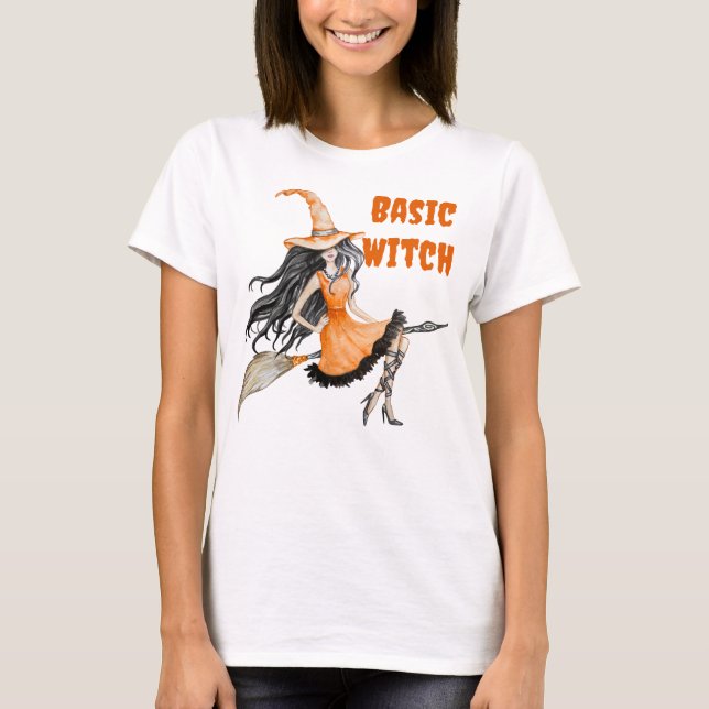 T-shirt, T-shirt, Basic Witch T Shirt (Framsida)