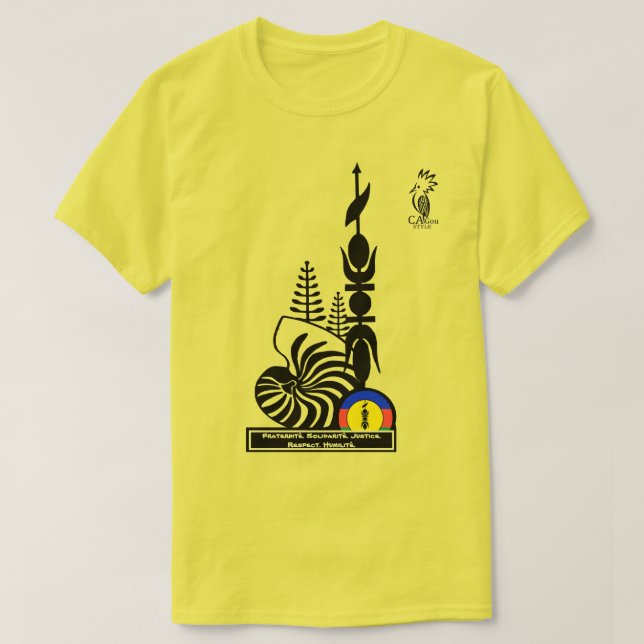 T-shirt T-shirt/Fraternité. Solidarité. Justice. R (Design framsida)