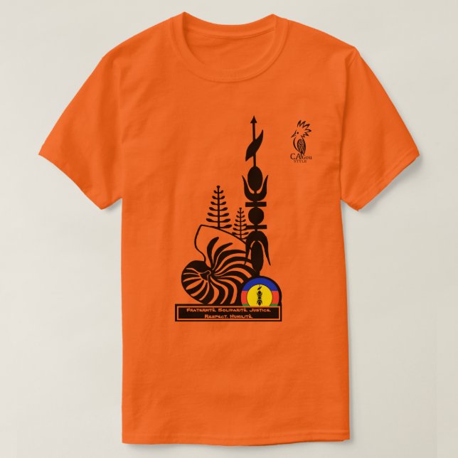 T-shirt T-shirt/Fraternité. Solidarité. Justice. R (Design framsida)