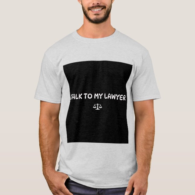 T-SHIRT TACK VID MIN LAWYER (Framsida)