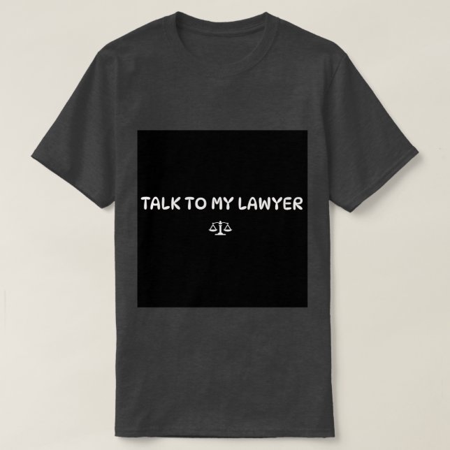 T-SHIRT TACK VID MIN LAWYER (Design framsida)
