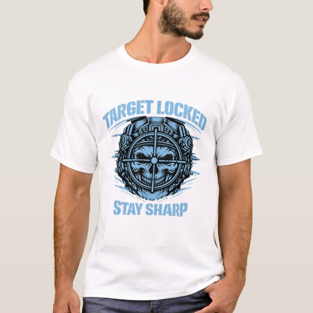 T-shirt Target Locked Tactical Skull (Framsida)