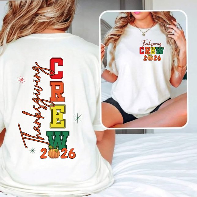 T-Shirt „Thanksgiving Crew 2026“ (Skapare uppladdad)