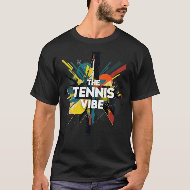 T-Shirt The Tennis Vibe (Framsida)