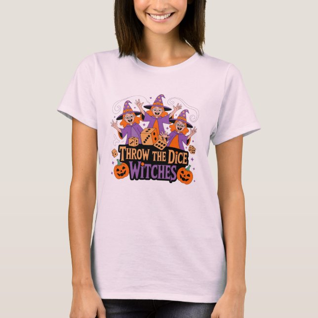 T-shirt Throw the Dice, Witches (Framsida)