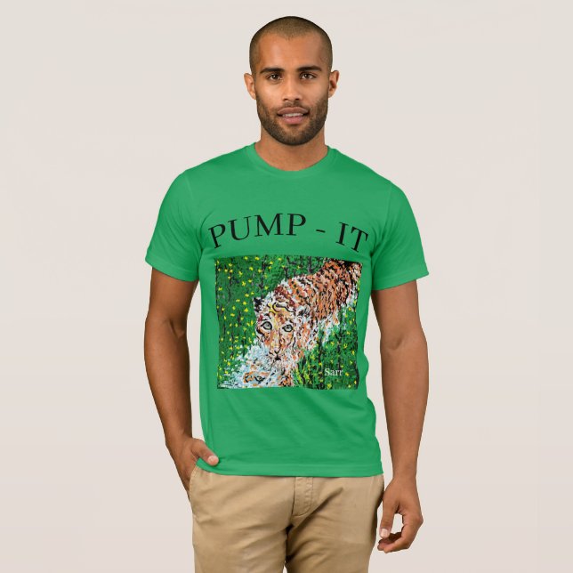 T-Shirt: TIGER/PUMP-IT T Shirt (Hel framsida)