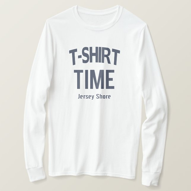 T-Shirt Time Jersey Shore (Design framsida)