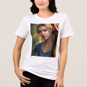 **T-Shirt Title: "Radiant Beauty"** **Design Conc T Shirt