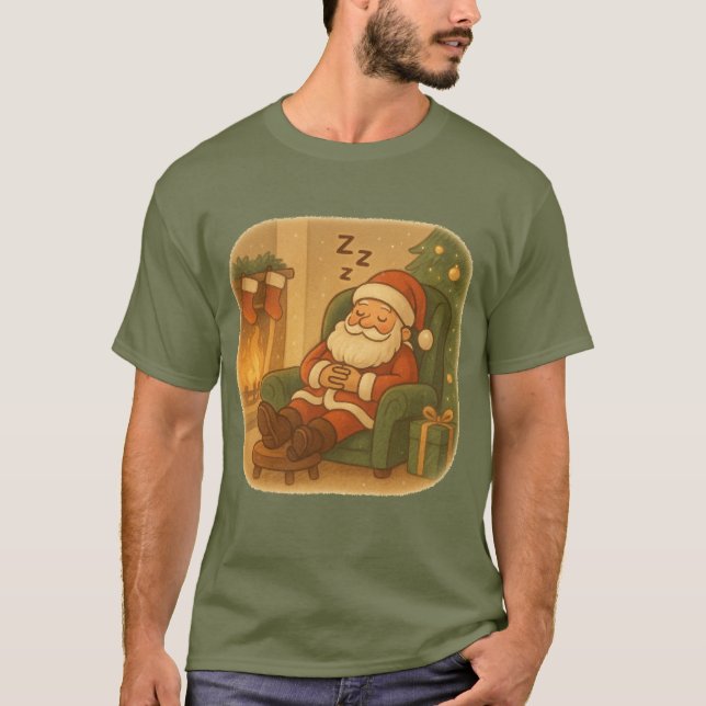 T-Shirt Tomtens mysiga juldvala (Framsida)