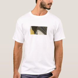 T-Shirt Trend Abstrakt Art Black White Guld