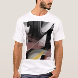 T-Shirt Trend Abstrakt Black White Power