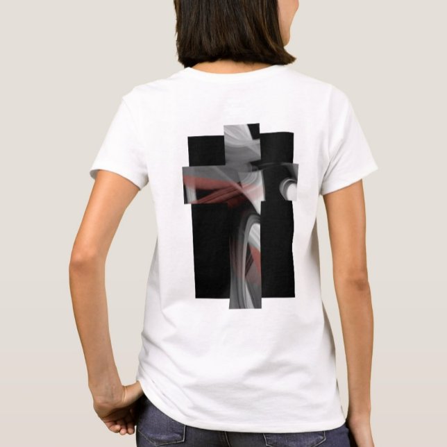 T-Shirt Trend Abstrakt Black White Power (Skapare uppladdad)