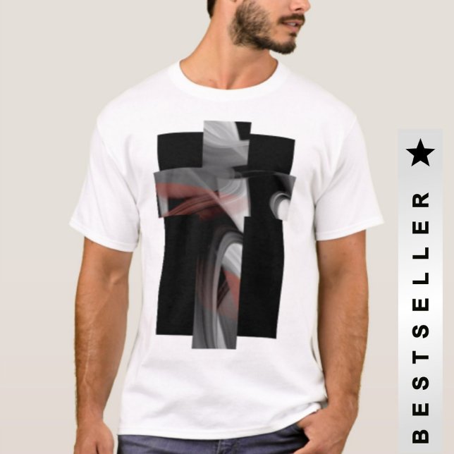 T-Shirt Trend Abstrakt Black White Power (Skapare uppladdad)
