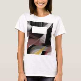 T-Shirt Trend Abstrakt Black White Power