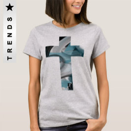T-Shirt Trend Abstrakt Blue Ocean