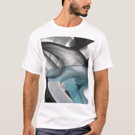 T-Shirt Trend Abstrakt Blue Ocean