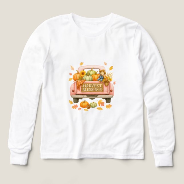 T-Shirt Tri Blends Shirt-Autumn Tees, för barn (Design framsida)