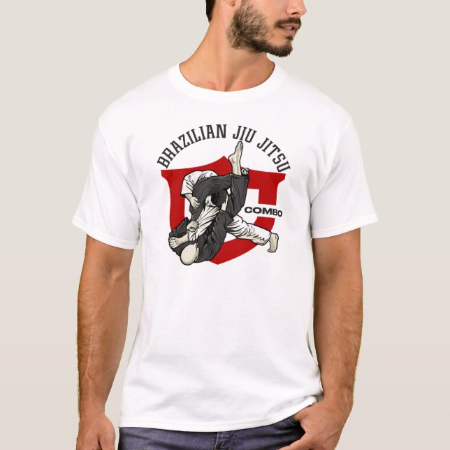 T-Shirt Triangle BRAZILIAN JIU JITSU (Framsida)