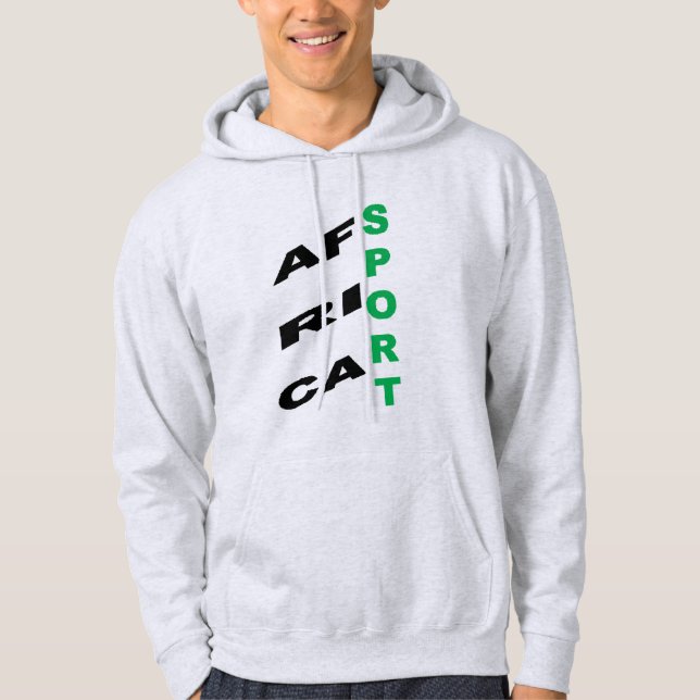 T-Shirt Tröja Hoodie ask  DESIGN  AFRIKA IDROTT  (Framsida)