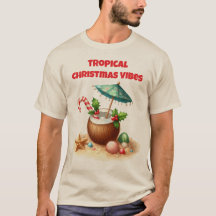 T-Shirt-Tropical Christmas Family T Shirt