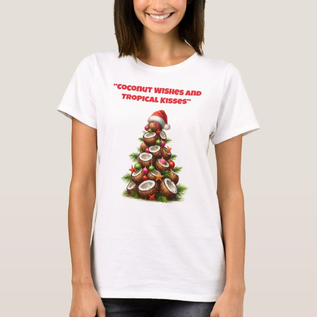 T-Shirt-Tropical Christmas Family T Shirts (Framsida)