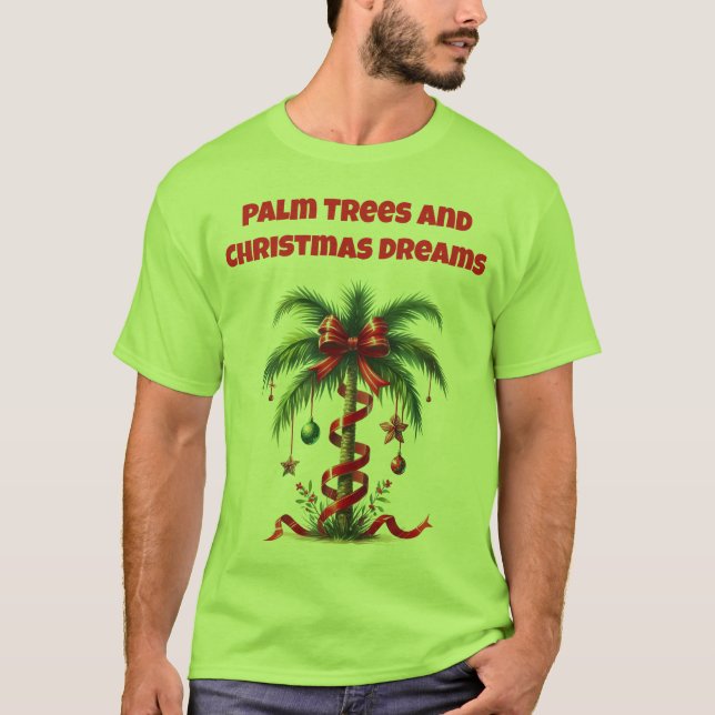 T-Shirt-Tropical Christmas Family T-Shirts (Framsida)