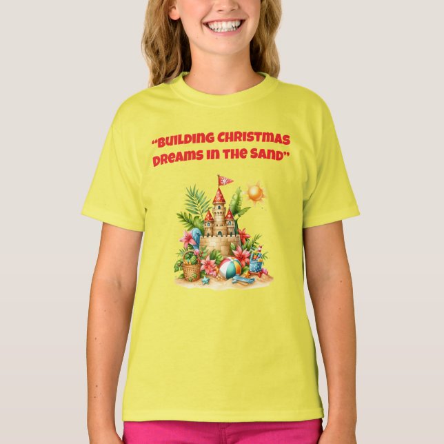 T-Shirt-Tropical Christmas Family T Shirts (Framsida)