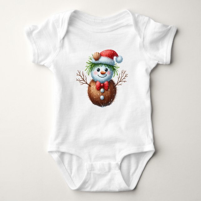 T-Shirt-Tropical Christmas Family TShirt T Shirt (Framsida)