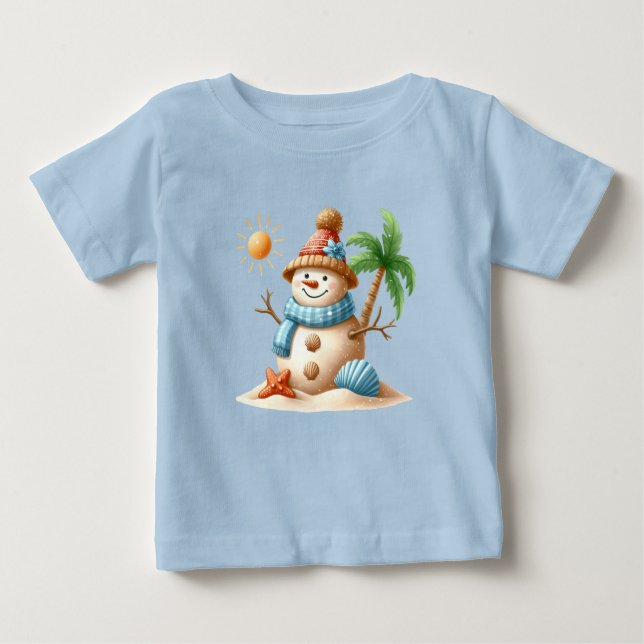 T-Shirt-Tropical Christmas Family TShirts (Framsida)