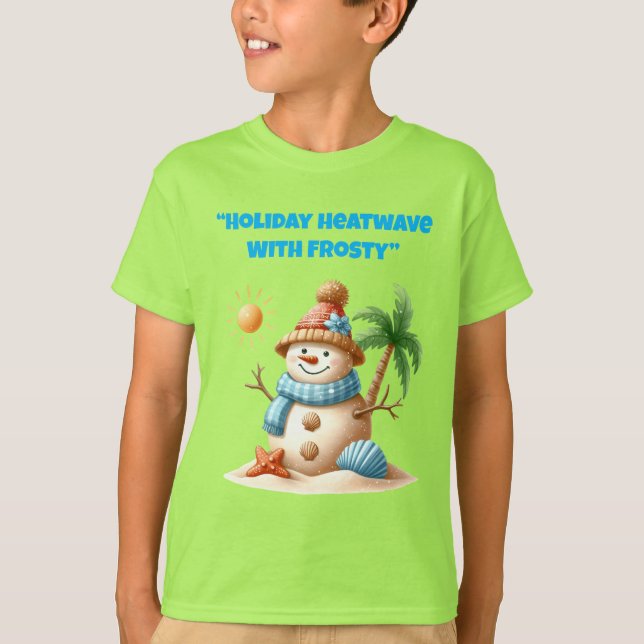 T-Shirt- Tropical Christmas Family Tshirts (Framsida)