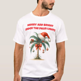 T-Shirt-Tropisk jul familje T-Shirt