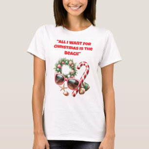 T-Shirt-Tropisk jul familje T-Shirt