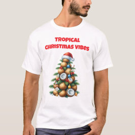 T-Shirt-Tropisk jul familje T-shirts