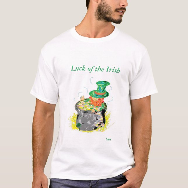 T-shirt Tur i Irland/ Leprechaun (Framsida)