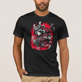 T-Shirt Tvättbjörn Samuraj rebell78