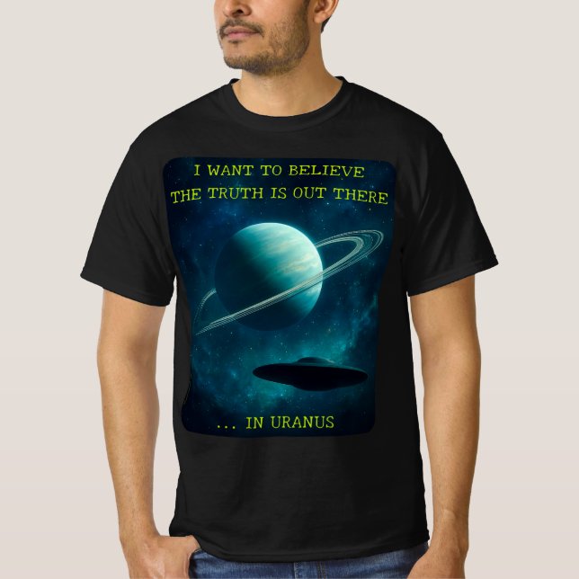 T-shirt — UFO, UAP Believe (Framsida)