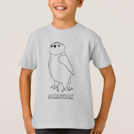 T-Shirt - Uggla till Färg med Namn