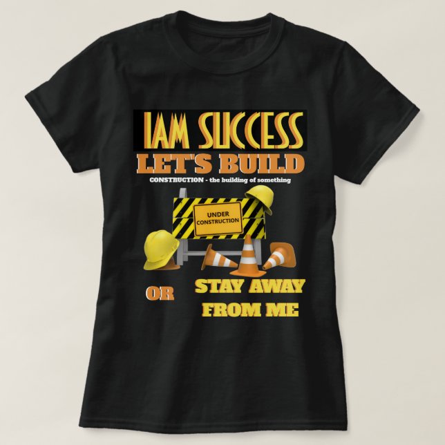 T-Shirt UNDER CONSTRUCTION (Design framsida)