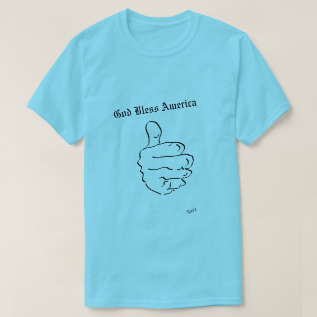 T-Shirt : Underbar att vara amerikan (Design framsida)