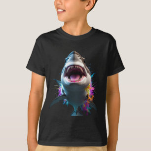 T-Shirt Underbar White Shark