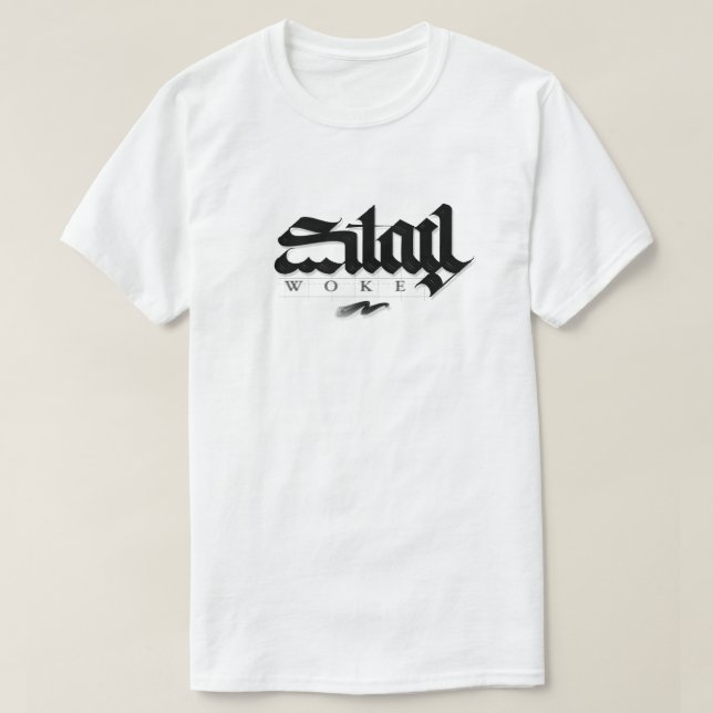 T-shirt unisex stay woke (Design framsida)