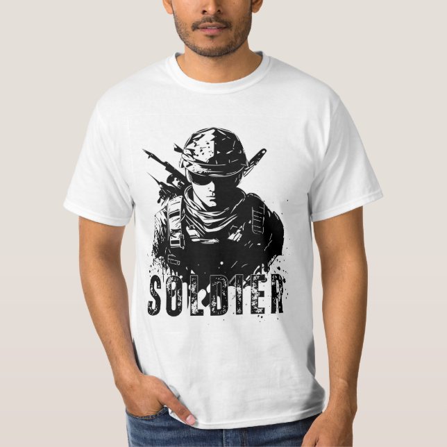 T-Shirt universell soldat (Framsida)