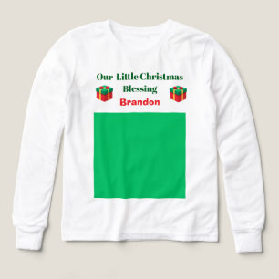 T-Shirt-Upload Your Photo & Namn Julafton Tshirt. T Shirt