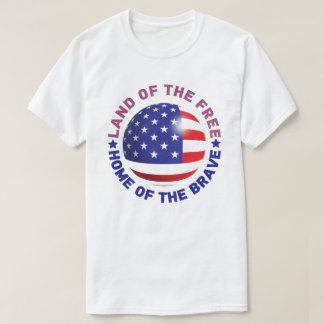 T-shirt USA Land of the Free, Home of the Modig