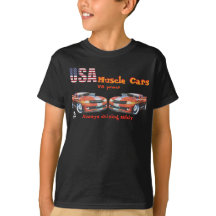 T-Shirt USA muskelbilar