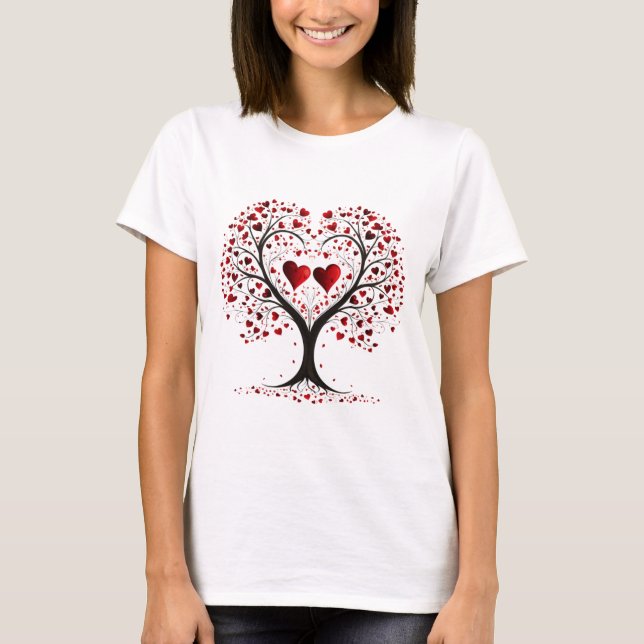 T-shirt Valentines Day Hearts (Framsida)