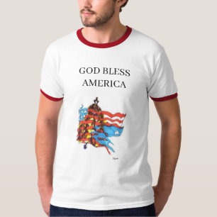 T-Shirt: VÄLSIGNA DIG AMERIKA T Shirt