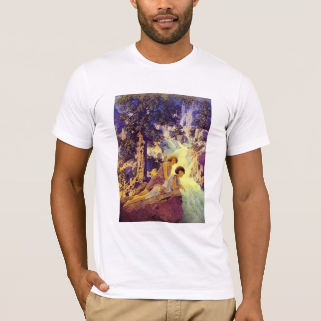 T-Shirt: Vattenfall - Maxfield Parrish Tee Shirt (Framsida)
